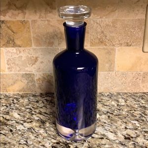 Glass liquor canister